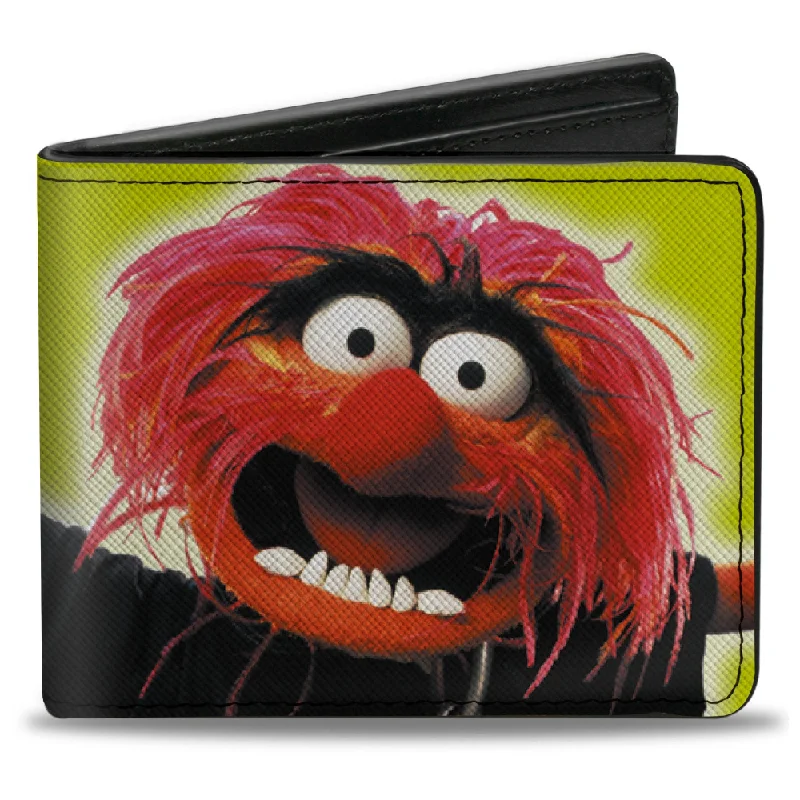 Custom money clips for corporate gifts Camouflage-Patterned Passport Covers & Wallets for Hunters and MilitariesBi-Fold Wallet - The Muppets ANIMAL Portrait and Autograph Yellow