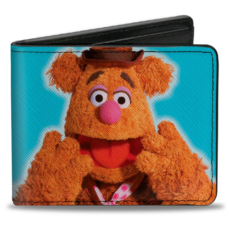 Luxury leather money clips with card slots Leather Passport Covers & Wallets with Handmade Stitching for Luxury TravelersBi-Fold Wallet - The Muppets FOZZIE BEAR Portrait and Autograph Blue Luxury leather money clips with card slots Leather Passport Covers & Wallets with Handmade Stitching for Luxury TravelersBi-Fold Wallet - The Muppets FOZZIE BEAR Portrait and Autograph Blue