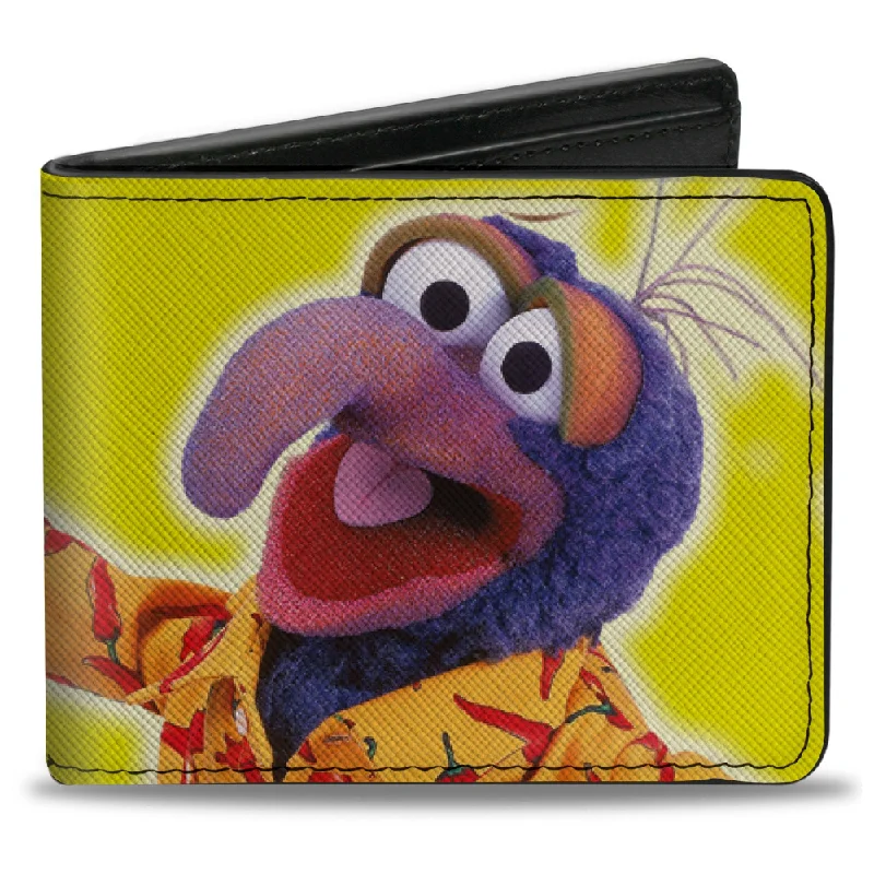 Elegant money clips for weddings Monogrammed Leather Passport Covers & Wallets as Personalized GiftsBi-Fold Wallet - The Muppets THE GREAT GONZO Portrait Pose Yellow
