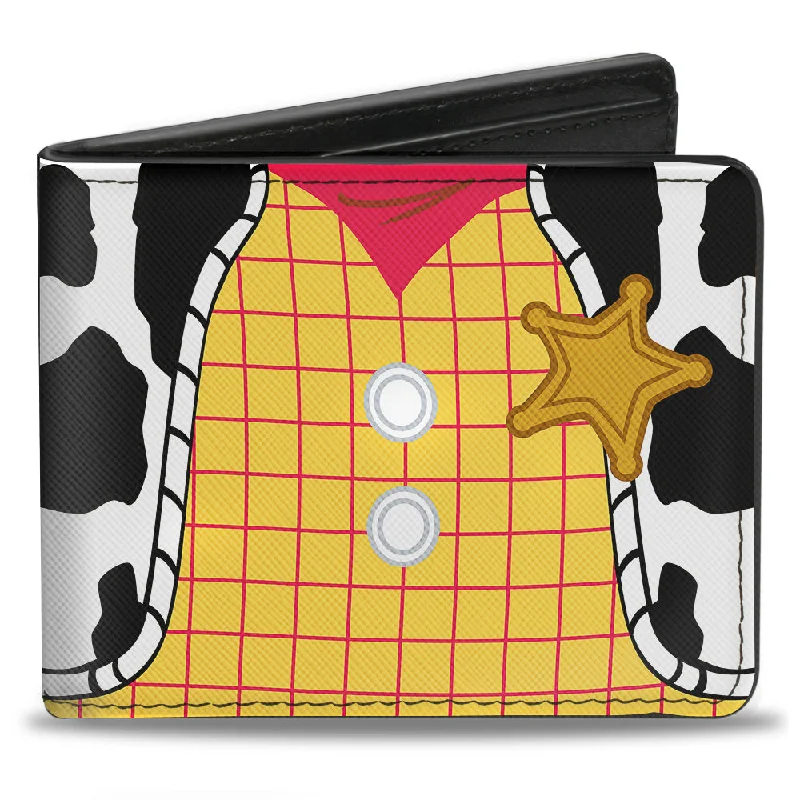 Money clips with magnetic closure Foldable Passport Covers & Wallets Made of Flexible PVC for Easy StorageBi-Fold Wallet - Toy Story Woody's Chest CLOSE-UP