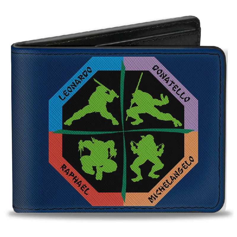How to choose the right money clip Waterproof Nylon Passport Covers & Wallets for Outdoor AdventuresBi-Fold Wallet - Turtle Octagon Poses + TEENAGE MUTANT NINJA TURTLES