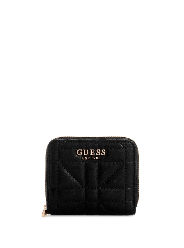 Money clips for holding large amounts of cash Monogrammed Leather Passport Covers & Wallets as Personalized GiftsBlack Assia Small Zip Around Wallet
