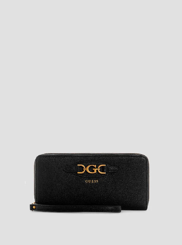 Eco-friendly money clips made from sustainable materials Magnetic-Closure Passport Covers & Wallets for Quick AccessBlack Malva Large Wallet
