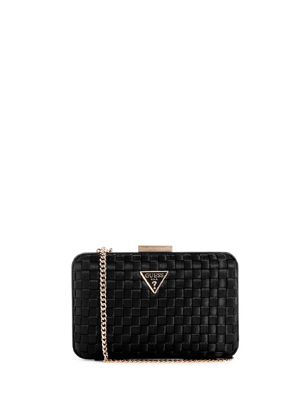 Vintage-style money clips for collectors Antique Copper Passport Covers & Wallets with Intricate Engravings for CollectorsBlack Twiller Minaudiere Clutch Bag