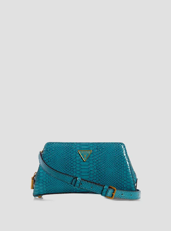 Money clips with RFID protection Magnetic-Closure Passport Covers & Wallets for Quick AccessBlue Annita Crossbody Bag