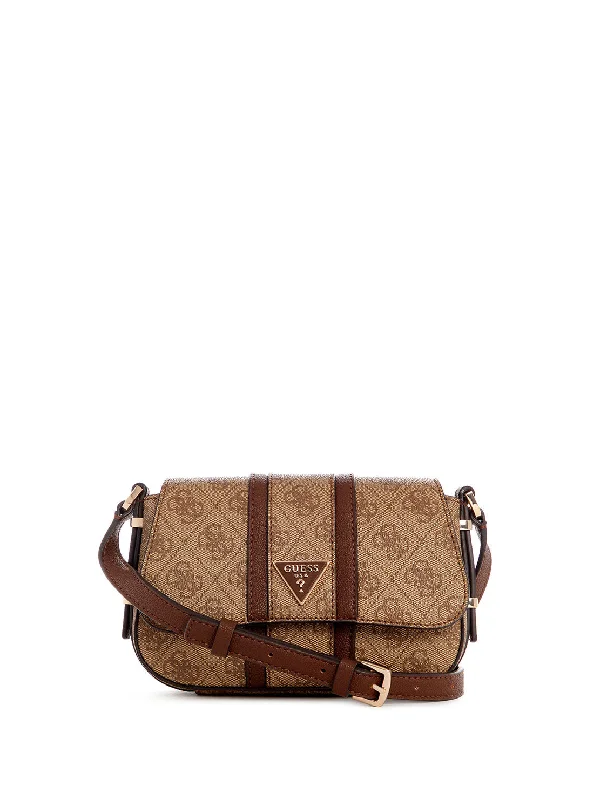 Money clips vs traditional wallets Glittery Sequined Passport Covers & Wallets for Party LoversBrown Logo Noreen Mini Crossbody Bag