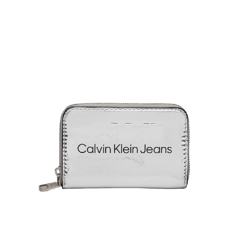 Money clips for holding large amounts of cash Silver-Plated Passport Covers & Wallets with Gemstone Accents for Elegant WomenCalvin Klein Jeans  Polyethylene Women's Wallet