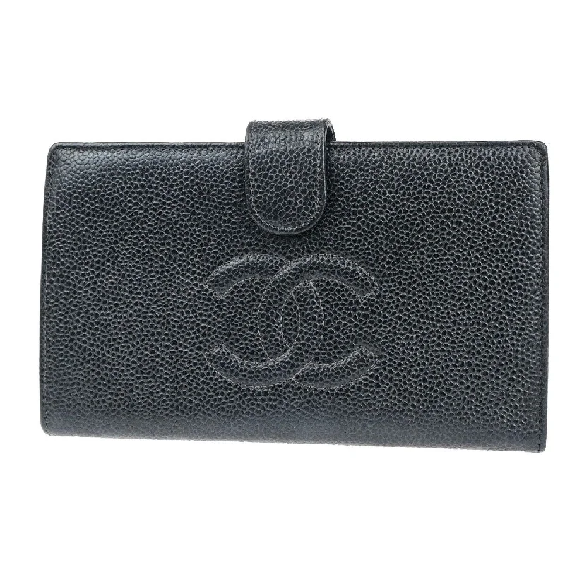 Lightweight money clips for travel Silver-Plated Passport Covers & Wallets with Gemstone Accents for Elegant WomenChanel  Leather Wallet  (Pre-Owned)