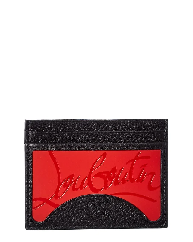 Money clips with RFID protection Vintage-Style Passport Covers & Wallets with Brass Hardware for Retro EnthusiastsChristian Louboutin Kios Leather Card Holder