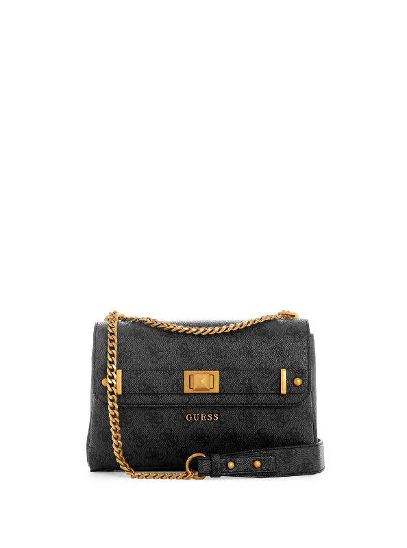 Luxury leather money clips with card slots Cowhide Leather Passport Covers & Wallets with a Rustic Western LookCoal Logo Aieta Convertible Crossbody Bag