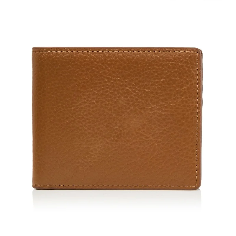 Money clips with RFID protection Laser-Cut Metal Passport Covers & Wallets with Geometric Designs for Tech-SavvyMen's Pebbled Tan Bifold Wallet