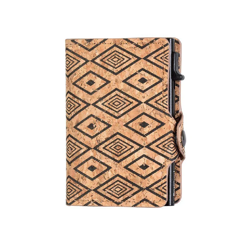 Lightweight money clips for travel Vegan Leather Passport Covers & Wallets for Environmentally Conscious PeopleEaziCard RFID Cork 2 Wallet | Black