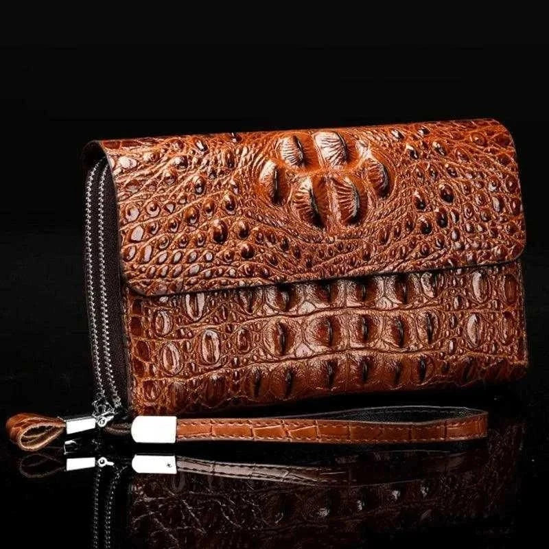 How to clean and maintain metal money clips Animal-Print Passport Covers & Wallets for Trendy FashionistasElegant Crocodile Pattern Men's Clutch - Split Leather Wallet