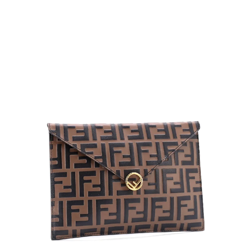 Top-rated money clips for everyday use RFID-Blocking Passport Covers & Wallets in Sleek Black for Business TripsF is Fendi Envelope Flat Pouch Zucca Embossed Leather Large Top-rated money clips for everyday use RFID-Blocking Passport Covers & Wallets in Sleek Black for Business TripsF is Fendi Envelope Flat Pouch Zucca Embossed Leather Large