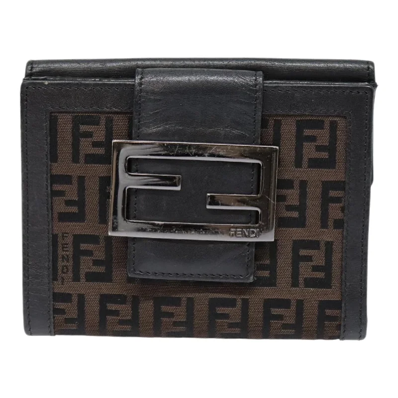 Money clips with RFID protection Magnetic-Closure Passport Covers & Wallets for Quick AccessFendi Zucca Canvas Wallet (Pre-Owned) Money clips with RFID protection Magnetic-Closure Passport Covers & Wallets for Quick AccessFendi Zucca Canvas Wallet (Pre-Owned)