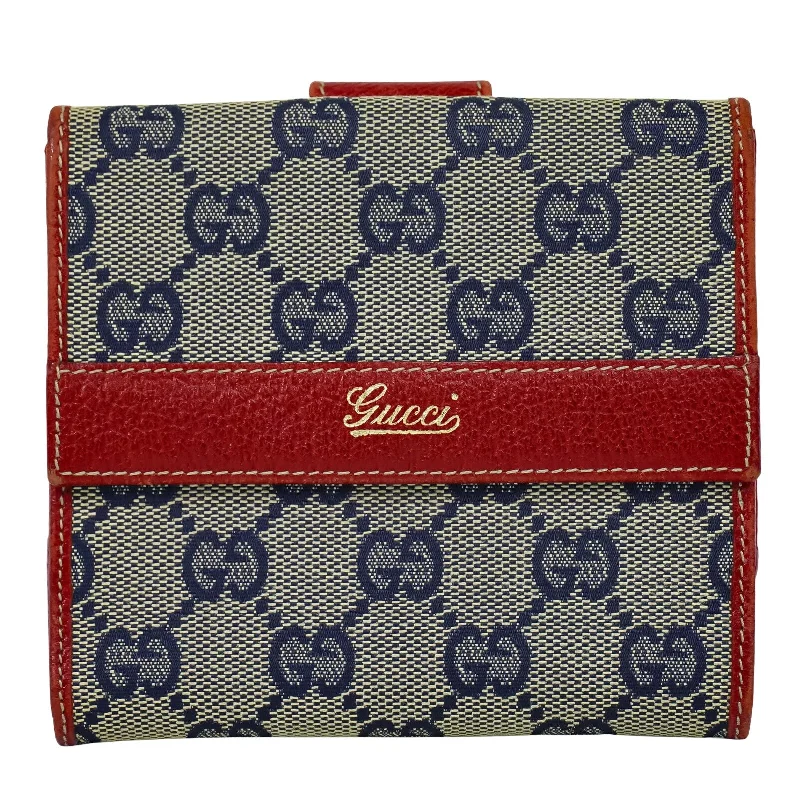 Money clips with magnetic closure Laser-Cut Metal Passport Covers & Wallets with Geometric Designs for Tech-SavvyGucci  Canvas Wallet  (Pre-Owned)