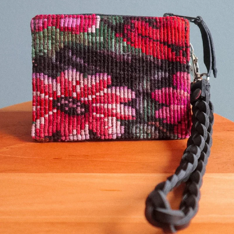 Money clips with RFID protection Glittery Sequined Passport Covers & Wallets for Party LoversHandmade Huipil Leather Wallet Wristlet - Guatemalan Fair Trade Accessory