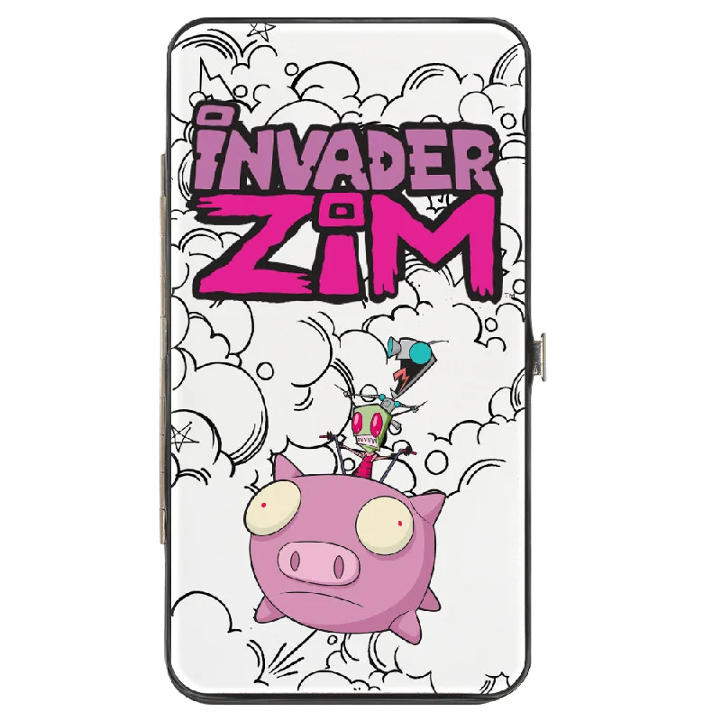 Personalized engraved money clips for men Foldable Passport Covers & Wallets Made of Flexible PVC for Easy StorageHinged Wallet - INVADER ZIM Zim & GIR and Piggy Doddles White/Black Personalized engraved money clips for men Foldable Passport Covers & Wallets Made of Flexible PVC for Easy StorageHinged Wallet - INVADER ZIM Zim & GIR and Piggy Doddles White/Black