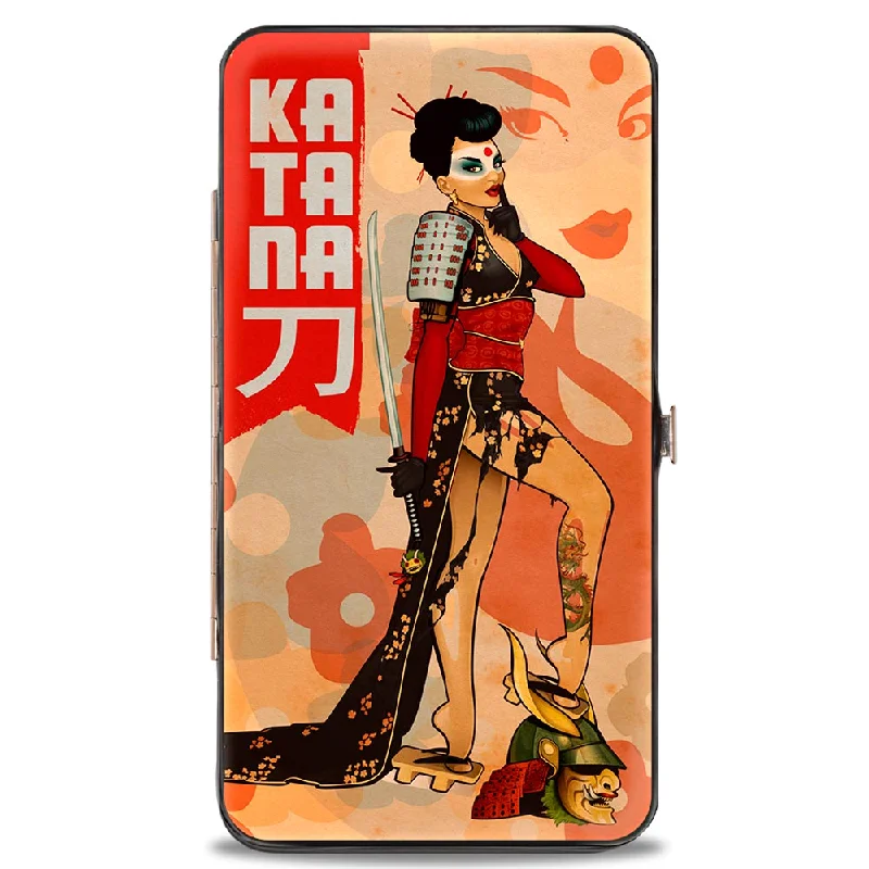 Lightweight money clips for travel Minimalist Carbon Fiber Passport Covers & Wallets for Modern MenHinged Wallet - KATANA Bombshell Pose Silhouette Face Flowers Tan Reds Lightweight money clips for travel Minimalist Carbon Fiber Passport Covers & Wallets for Modern MenHinged Wallet - KATANA Bombshell Pose Silhouette Face Flowers Tan Reds