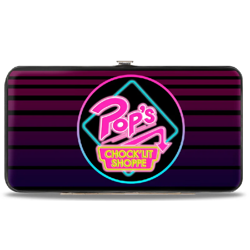 Money clips for women with sleek designs Glittery Sequined Passport Covers & Wallets for Party LoversHinged Wallet - Riverdale POP'S CHOCK'LIT SHOPPE Logo Stripes Black Pinks Blues Money clips for women with sleek designs Glittery Sequined Passport Covers & Wallets for Party LoversHinged Wallet - Riverdale POP'S CHOCK'LIT SHOPPE Logo Stripes Black Pinks Blues