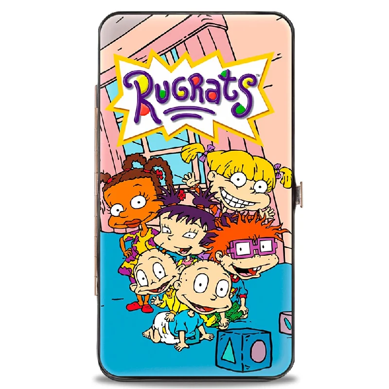 Personalized engraved money clips for men Monogrammed Leather Passport Covers & Wallets as Personalized GiftsHinged Wallet - RUGRATS Group Pose