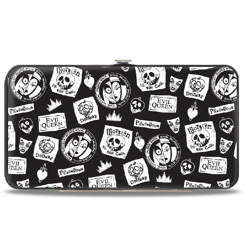 How to clean and maintain metal money clips Camouflage-Patterned Passport Covers & Wallets for Hunters and MilitariesHinged Wallet - Snow White's Evil Queen Icons Collage Black/White