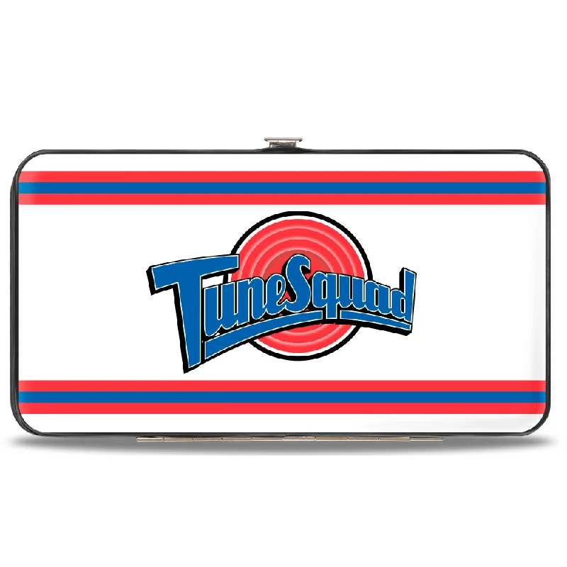 Eco-friendly money clips made from sustainable materials Camouflage-Patterned Passport Covers & Wallets for Hunters and MilitariesHinged Wallet - Space Jam TUNE SQUAD Logo Stripe White Red Blue