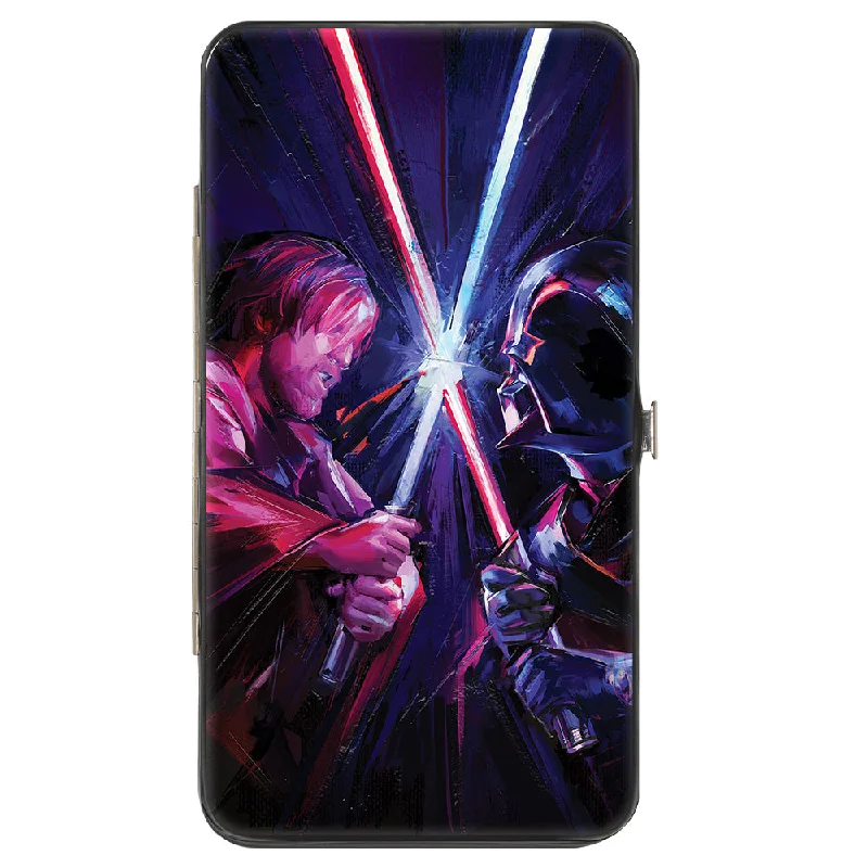 How to choose the right money clip Magnetic-Closure Passport Covers & Wallets for Quick AccessHinged Wallet - Star Wars Obi-Wan Kenobi and Darth Vader Battle Clash Brush Stroke Pose