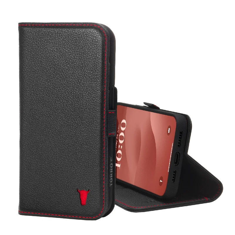 Slim money clips for minimalist wallets RFID-Blocking Passport Covers & Wallets in Sleek Black for Business TripsiPhone 15 Plus Leather Wallet Case (with Stand Function)