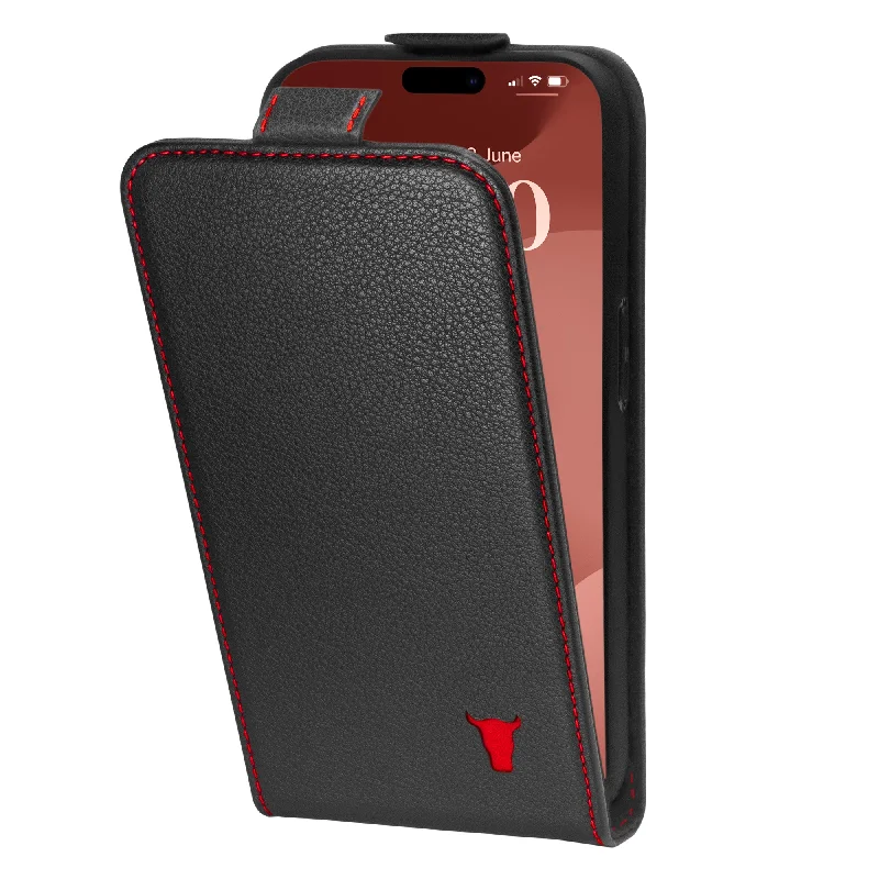 Vintage-style money clips for collectors Magnetic-Closure Passport Covers & Wallets for Quick AccessiPhone 15 Pro Max Leather Flip Case (MagSafe Charging)