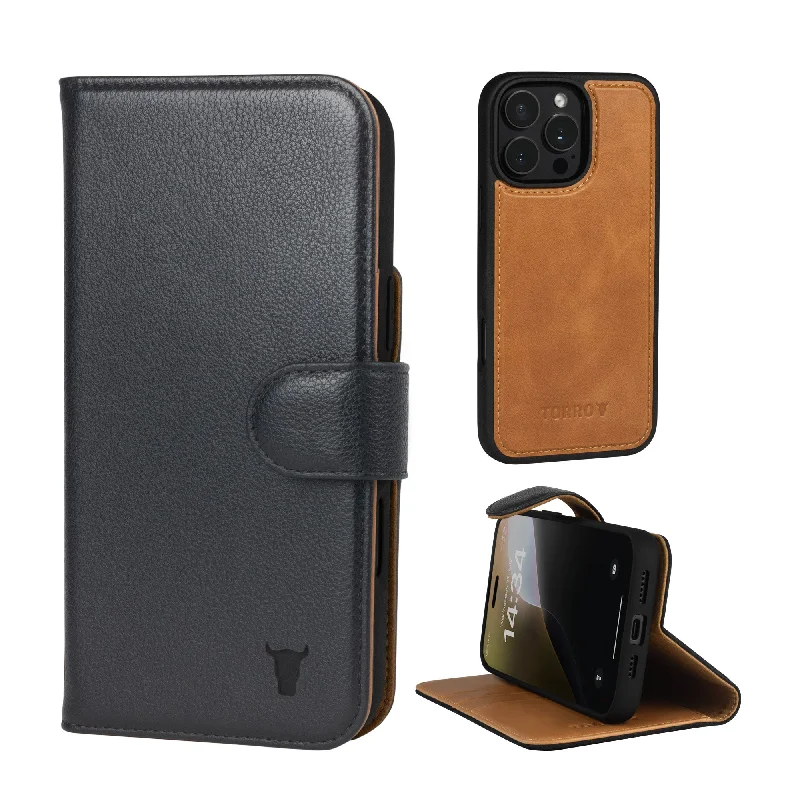 Top-rated money clips for everyday use Minimalist Carbon Fiber Passport Covers & Wallets for Modern MeniPhone 16 Pro Max Leather Wallet Case (with Detachable Cover & MagSafe Compatible)