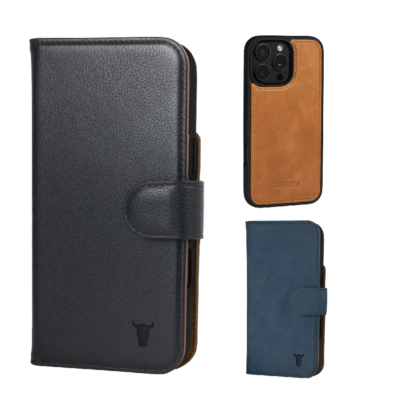 Slim money clips for minimalist wallets Cowhide Leather Passport Covers & Wallets with a Rustic Western LookiPhone 16 Pro Max Detachable Wallet Case + Extra Cover Bundle (Mix and Match Leathers & Colours)