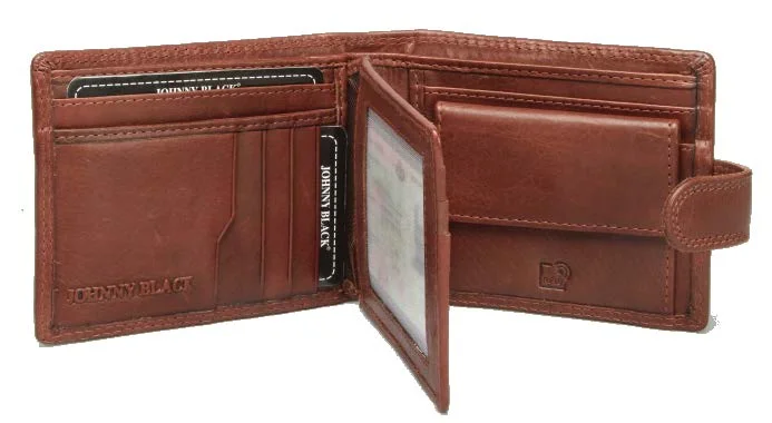 Money clips vs traditional wallets Monogrammed Leather Passport Covers & Wallets as Personalized GiftsJohnny Black Bavaria Mini 10CC Leather Wallet - RFID | Brown