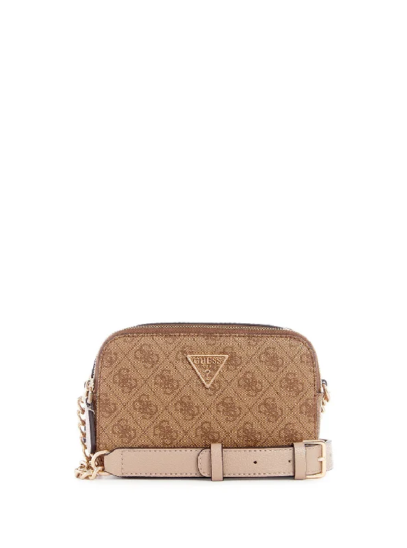Money clips with RFID protection Beaded Passport Covers & Wallets with Bohemian Vibe for Festival GoersLatte Logo Noelle Crossbody Camera Bag