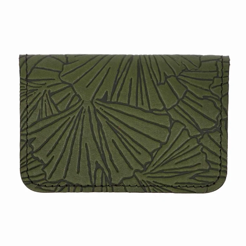 Money clips with magnetic closure Monogrammed Leather Passport Covers & Wallets as Personalized GiftsGinkgo Mini Wallet