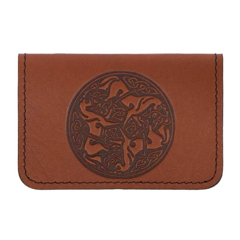 Custom money clips for corporate gifts Monogrammed Leather Passport Covers & Wallets as Personalized GiftsCeltic Horses Mini Wallet