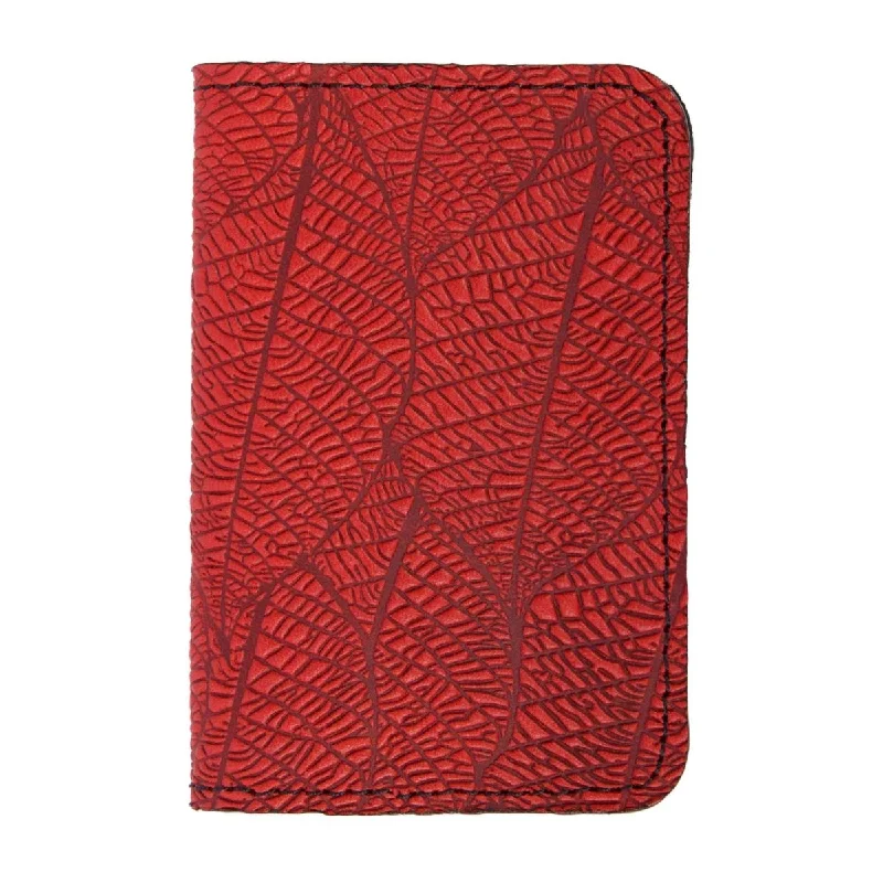 Lightweight money clips for travel Glittery Sequined Passport Covers & Wallets for Party LoversFallen Leaves Mini Wallet