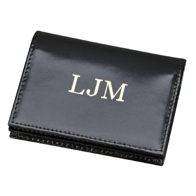 Money clips vs traditional wallets Animal-Print Passport Covers & Wallets for Trendy FashionistasLeather Expanding Card Case In Black