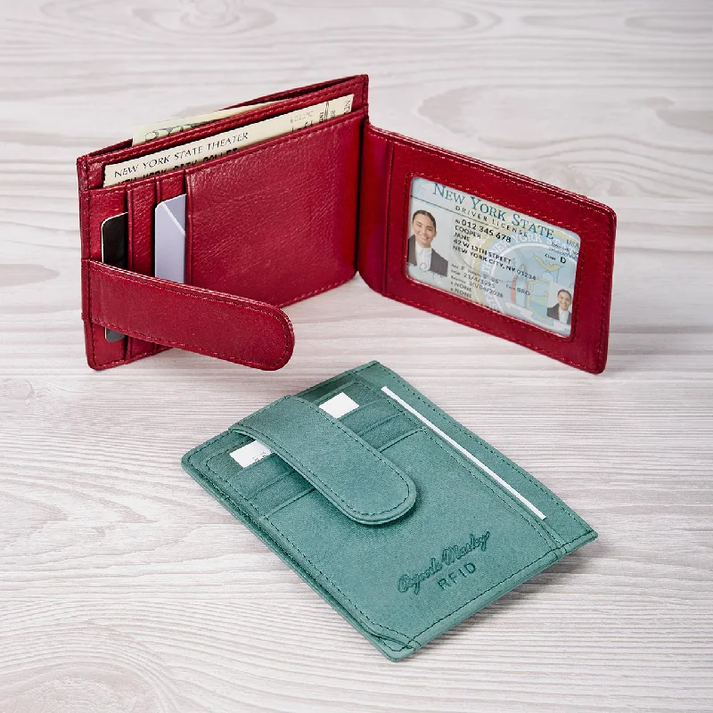 Money clips with magnetic closure Minimalist Carbon Fiber Passport Covers & Wallets for Modern MenLexi Compact RFID Wallet