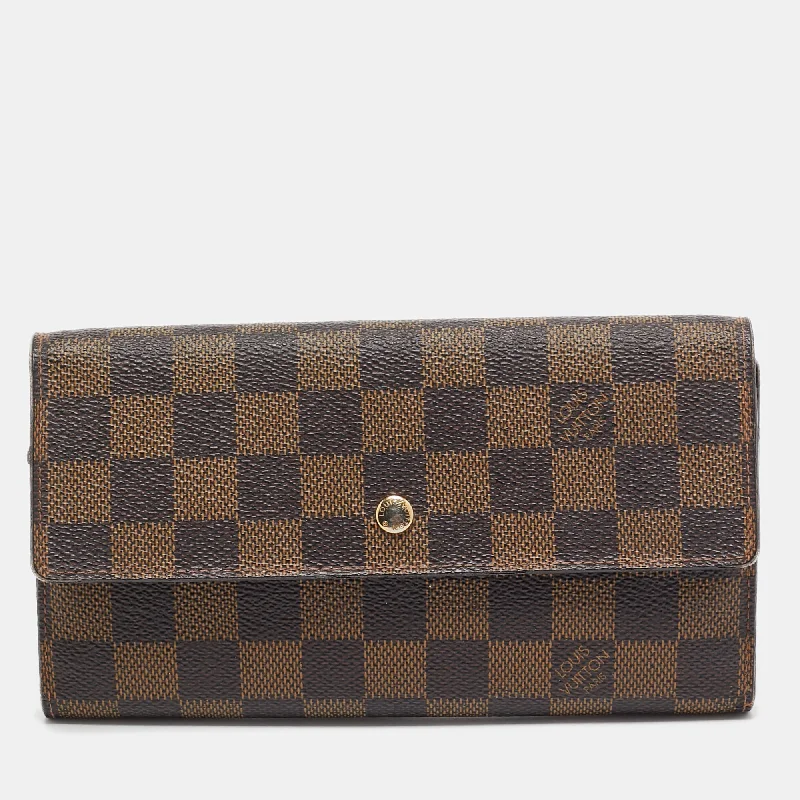 Stainless steel money clips for durability Monogrammed Leather Passport Covers & Wallets as Personalized GiftsLouis Vuitton Damier Ebene Canvas Porte-Tresor International Wallet