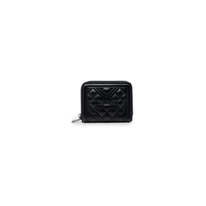 Eco-friendly money clips made from sustainable materials Leather Passport Covers & Wallets with Handmade Stitching for Luxury TravelersLove Moschino  Polyethylene Men's Wallet