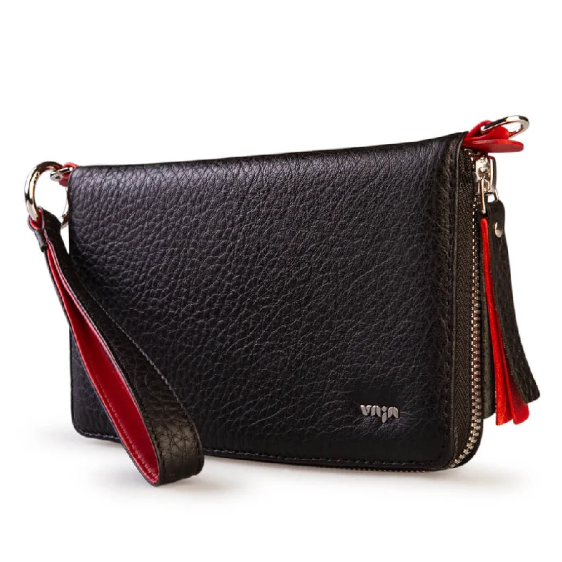 Money clips with magnetic closure Animal-Print Passport Covers & Wallets for Trendy FashionistasLucy Plus Leather Clutch