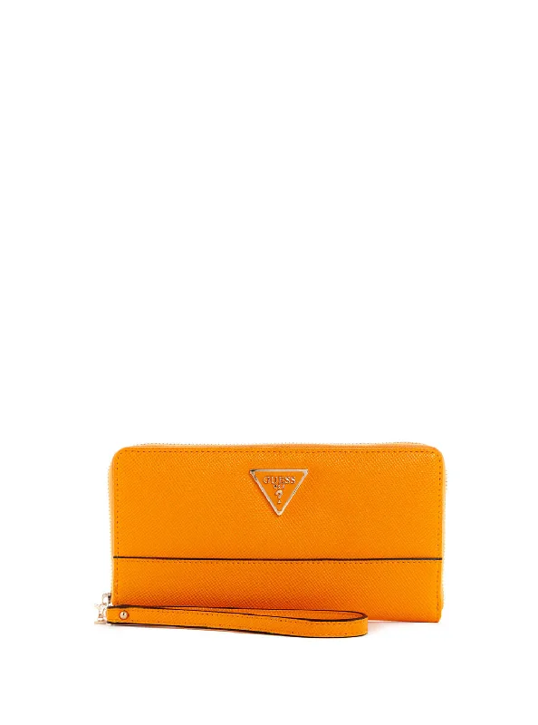 Lightweight money clips for travel Magnetic-Closure Passport Covers & Wallets for Quick AccessMango Orange Noelle Cheque Organiser Wallet