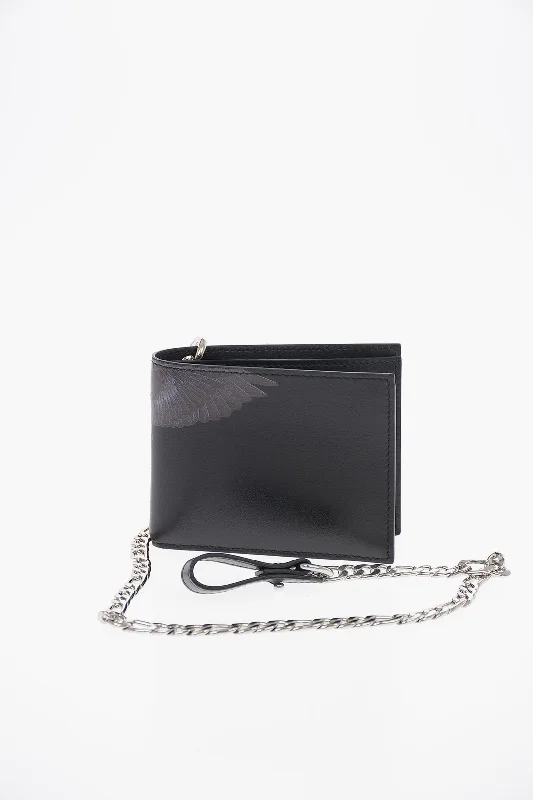 Best money clips for cash and cards Vintage-Style Passport Covers & Wallets with Brass Hardware for Retro EnthusiastsMarcelo Burlon Leather Black Wings Wallet With Chain Best money clips for cash and cards Vintage-Style Passport Covers & Wallets with Brass Hardware for Retro EnthusiastsMarcelo Burlon Leather Black Wings Wallet With Chain