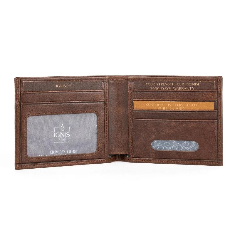 Money clips with RFID protection Vintage-Style Passport Covers & Wallets with Brass Hardware for Retro EnthusiastsBifold Leather Wallet | Essential Slim Jasper