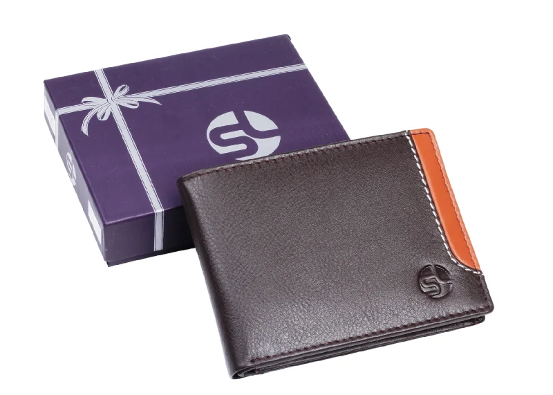 Money clips for women with sleek designs Antique Copper Passport Covers & Wallets with Intricate Engravings for CollectorsMENS LEATHER WALLET (RFID) 92925 (BROWN)