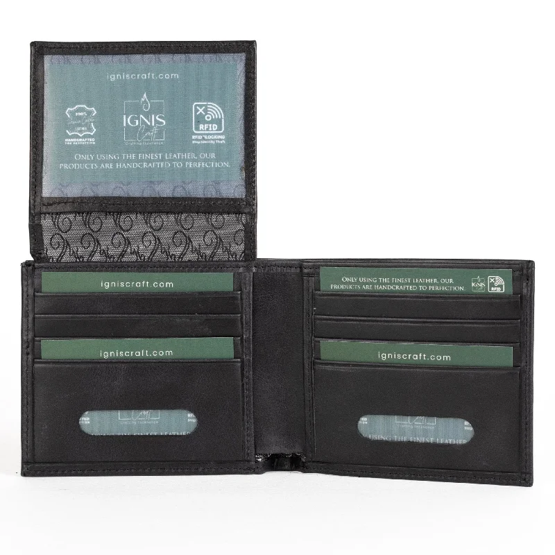 Lightweight money clips for travel Waterproof Nylon Passport Covers & Wallets for Outdoor AdventuresMens Leather Bifold Wallet | Solstice 4 Obsidian