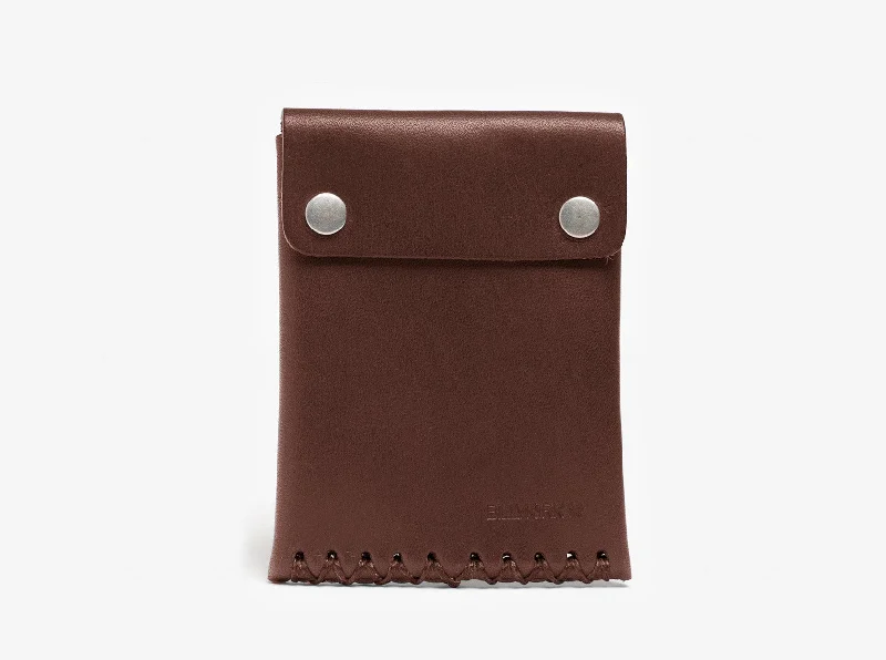 Luxury leather money clips with card slots Foldable Passport Covers & Wallets Made of Flexible PVC for Easy StorageNo. 092 Card Case with Snaps