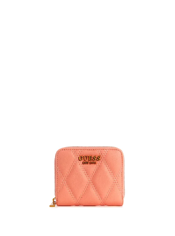 Top-rated money clips for everyday use Beaded Passport Covers & Wallets with Bohemian Vibe for Festival GoersOrange Triana Small Zip Wallet