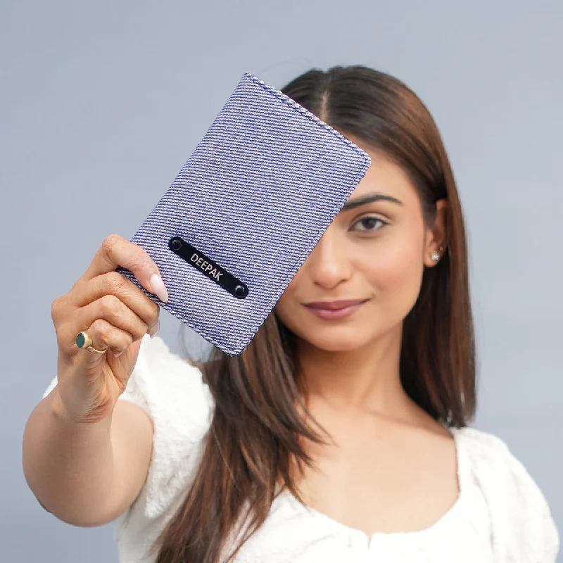Money clips for women with sleek designs Magnetic-Closure Passport Covers & Wallets for Quick AccessPassport Cover - Denim Blue